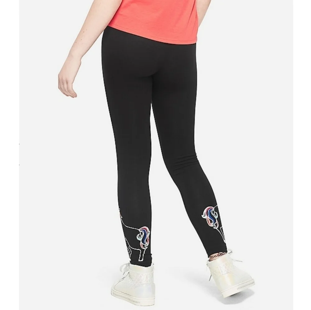 Justice Girl Graphics Leggings Sz 12